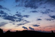 Der Kornberg im Sonnenuntergang